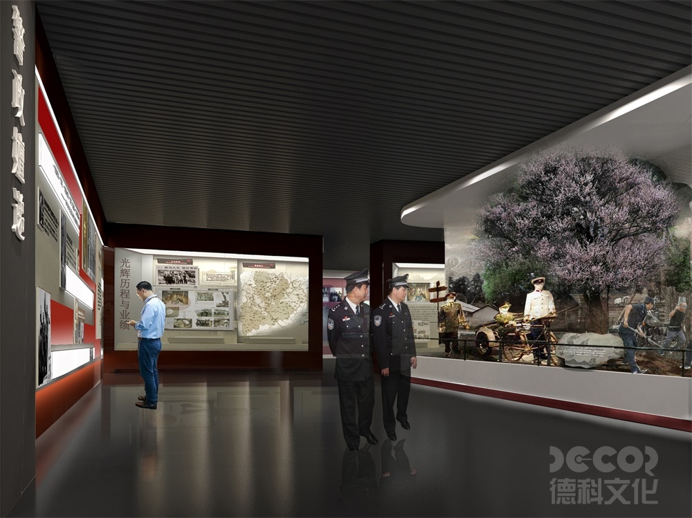 軍警主題展館裝修如何展現(xiàn)軍民融合、警民合作的內(nèi)容？