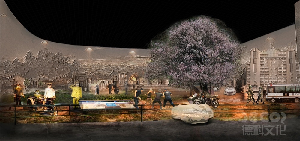  軍警主題展館設計選址是否考慮靠近軍事基地、警校或愛國主義教育基地？